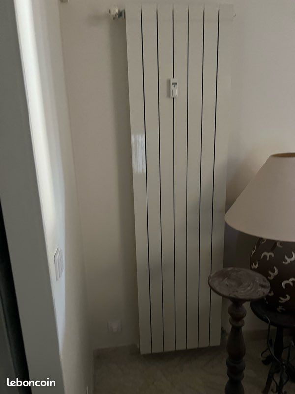 Radiateur à eau blanc (5 verticales et 1 horizontale) (image 1)