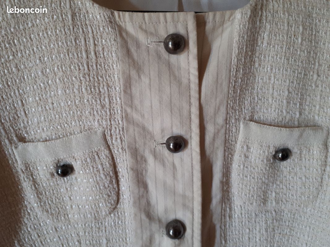 Jolie veste vintage crème de style (image 3)