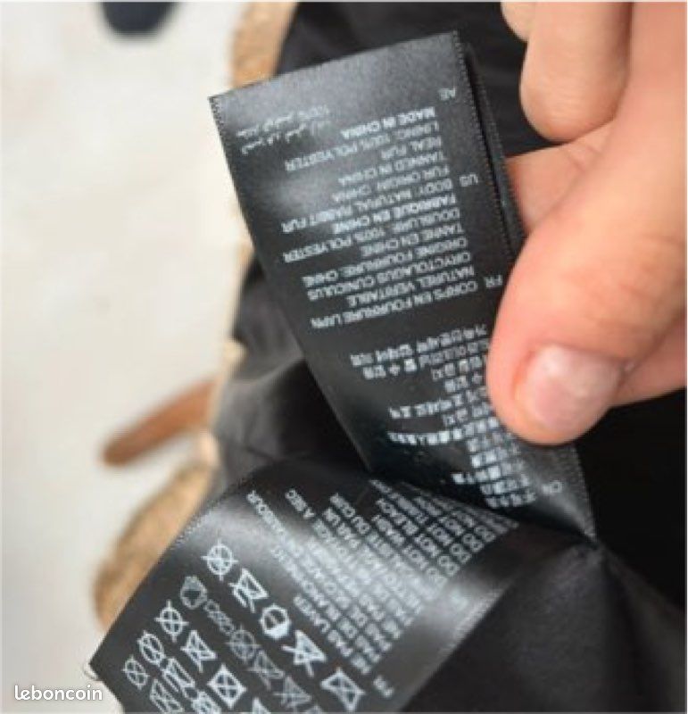 Manteau fourrure de lapin Sandro de belle qualité (image 11)