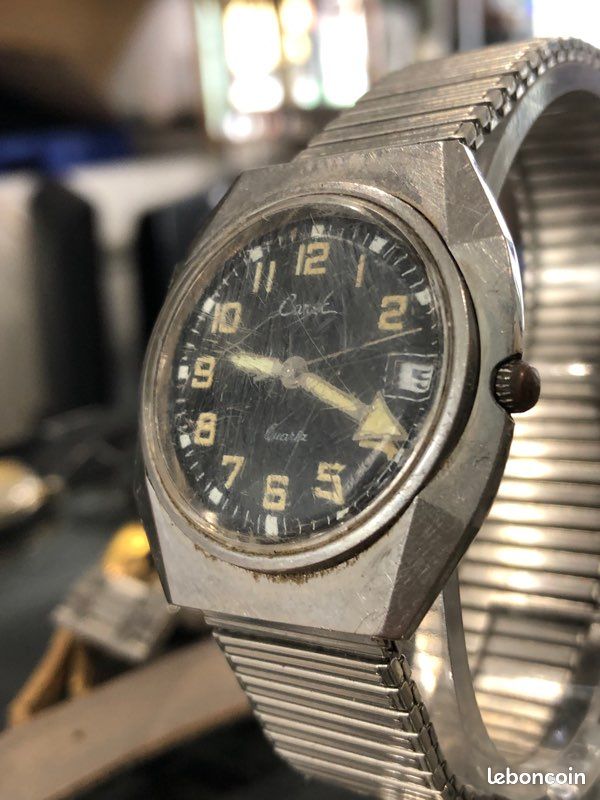 Montre vintage Carex authentique mouvement Quartz 1950 (image 2)