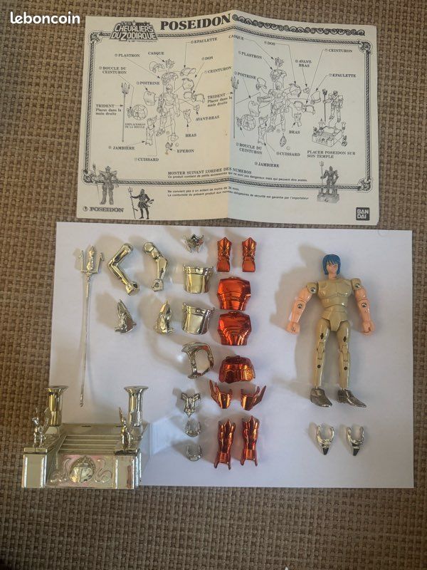 Chevalier du Zodiaque Poséidon, Bandai, 1987 - Collection