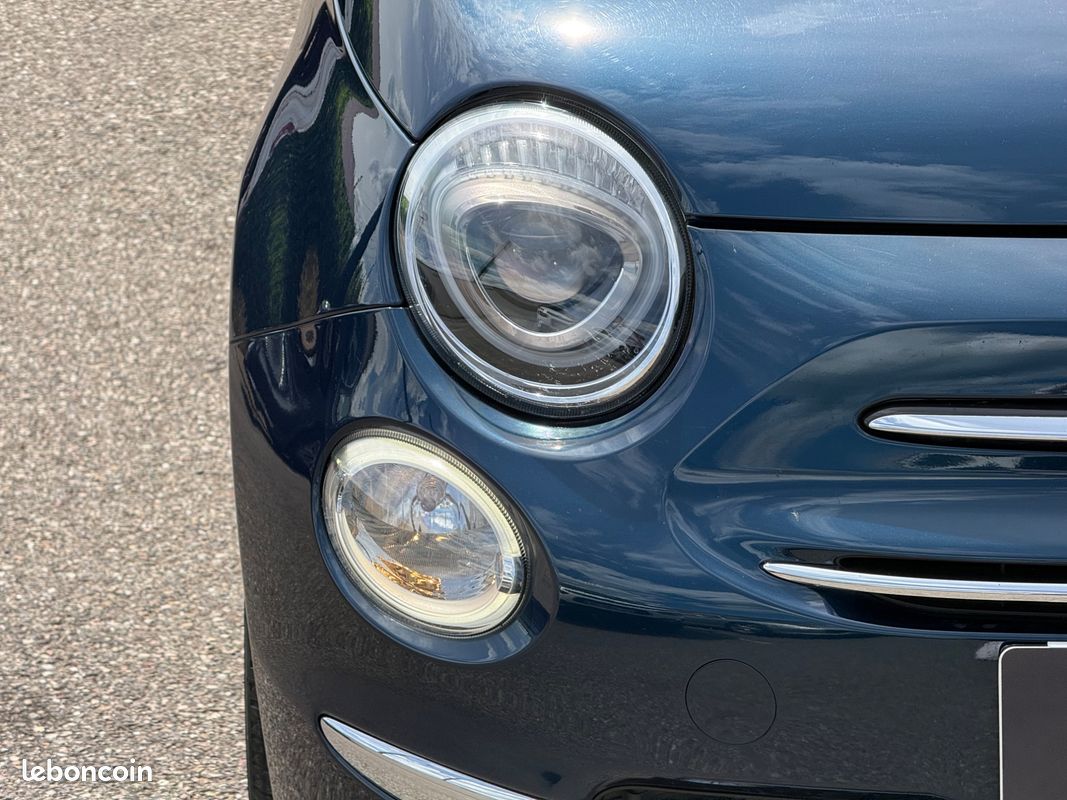 Fiat 500 1.2 70 lounge / distribution neuve / clim / toit panoramique / radars de recule / vitre electrique (image 12)