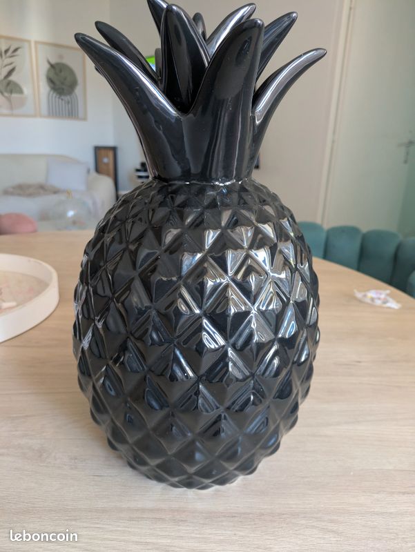 Lot De 2 Bougeoirs En Verre Vintage - Motif Ananas - Décoration Intérieure Rétro