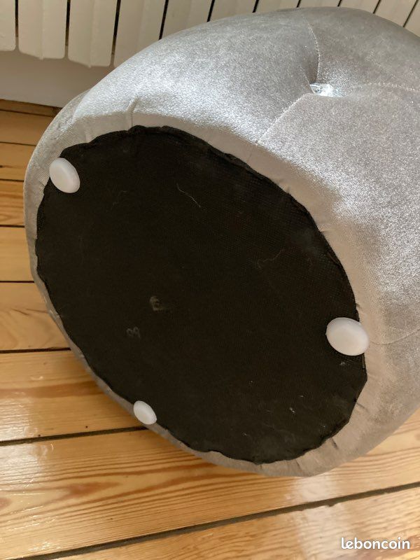 Pouf rond beige (image 5)