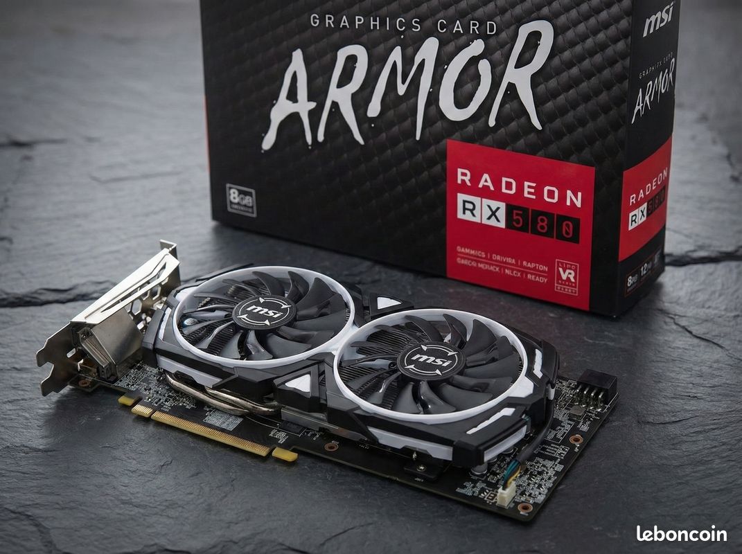 Carte Graphique AMD MSI Radeon RX 580 Armor 8G OC à prix bas