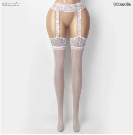 Collant Jarretelles Belle époque Ivoire – Taille 4 – 20D – Trasparenze (neuf)