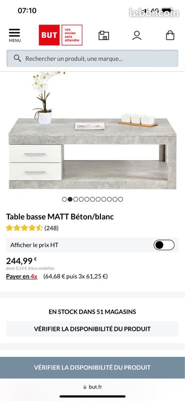 Table basse Matt BUT (image 2)