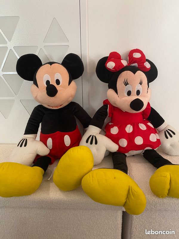 Grandes Peluches Mickey et Minnie 80cm Jeux Jouets
