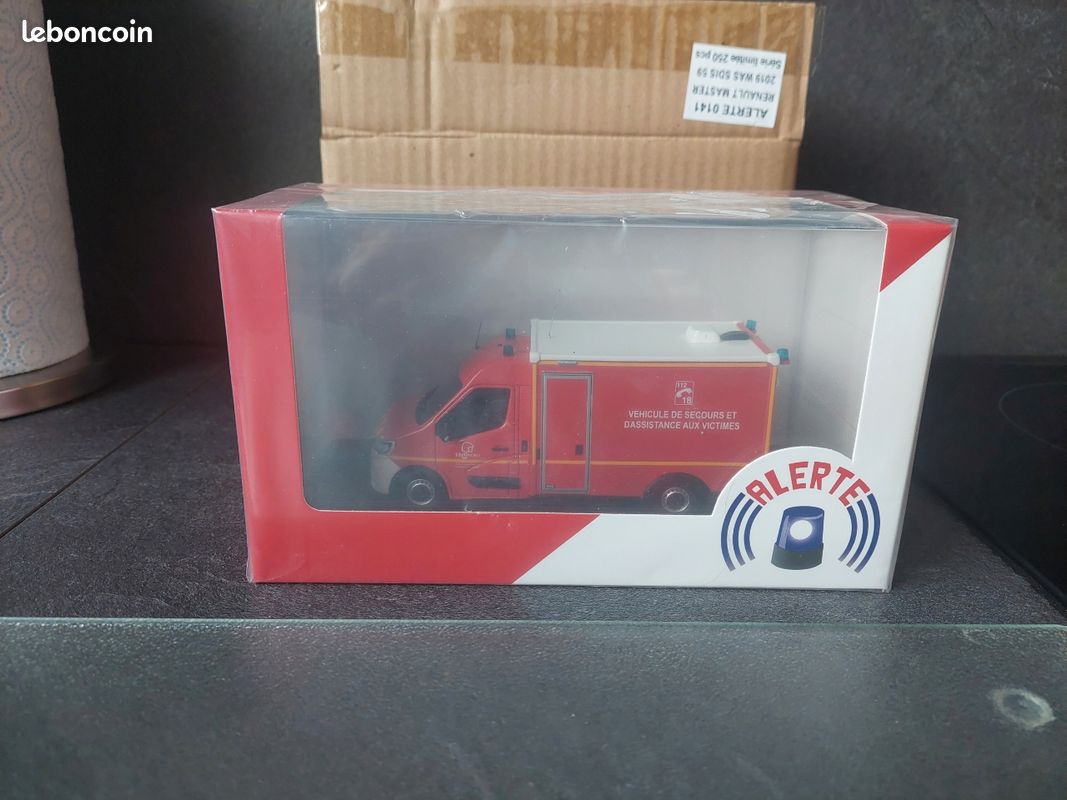 Miniature Renault Master 2019 SDIS 59 - Pompiers ALERTE - Neuf