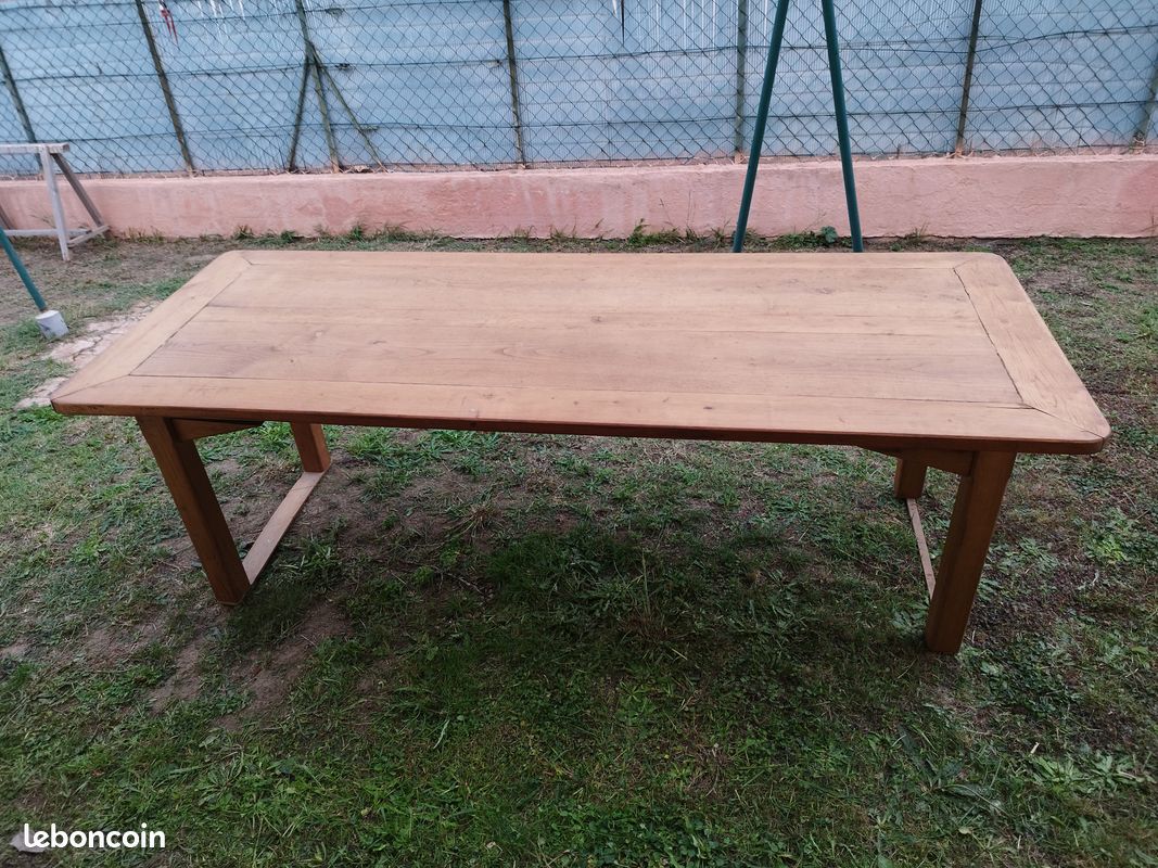 Grande table artisanale en chêne (image 3)
