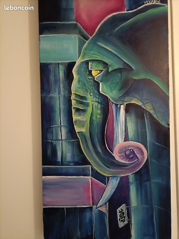 Artiste locale tableaux peinture sur toile moderne (image 2)