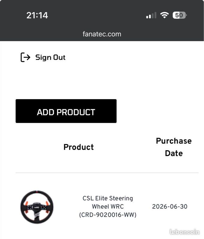 NEUF Fanatec CSL Elite WRC (image 8)