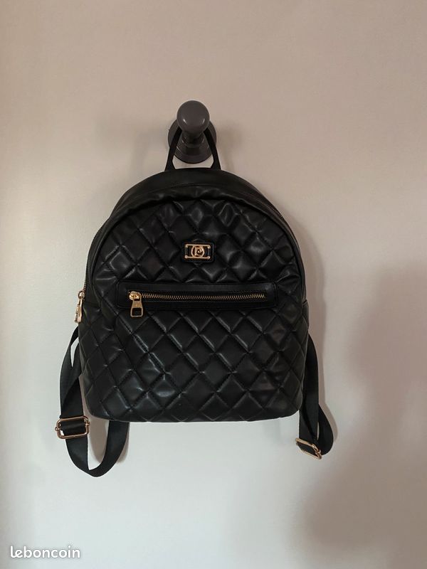 Sac à Dos Mono-bretelle Pierre Cardin Vintage – Toile Noire, Parfait état