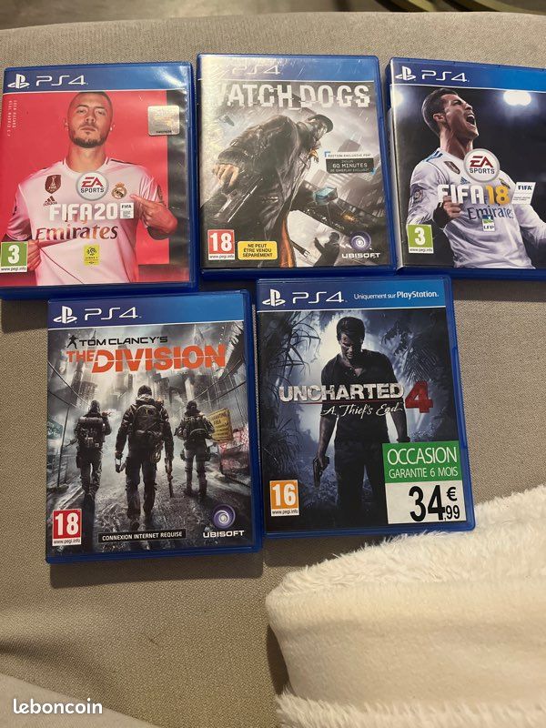 Lot de 5 jeux ps4 et ps5 - Jeux vidéo Lot de 5 jeux ps4 et ps5 - Jeux vidéo