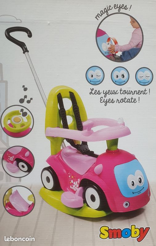 Smoby Porteur Maestro Balade - Rose Rose - Jouets 1er Age - Éveil et Smoby Porteur Maestro Balade - Rose Rose - Jouets 1er Age - Éveil et
