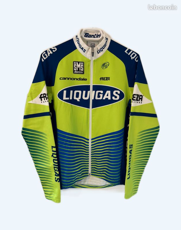 Maillot De Cyclisme Liquigas Santini - Taille L - Tenue Vélo D'occasion
