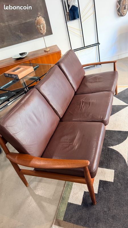 Ensemble Canapé Fauteuil et table basse Scandinave (image 6)