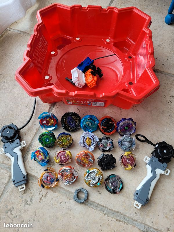 Arène 34Cm Coffret Set Complet Pack Toupie Beyblade Burst Lanceurs/Grip