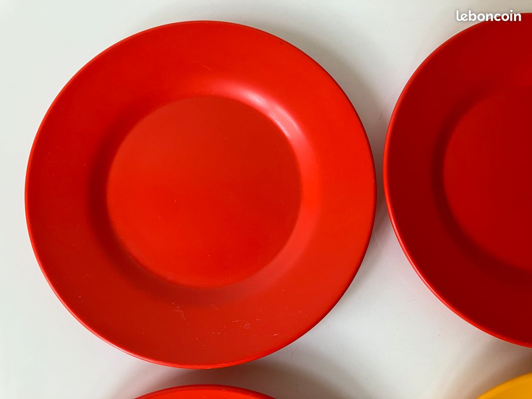 Rare série de 6 petites assiettes Rosti Mepal vintage (image 4)