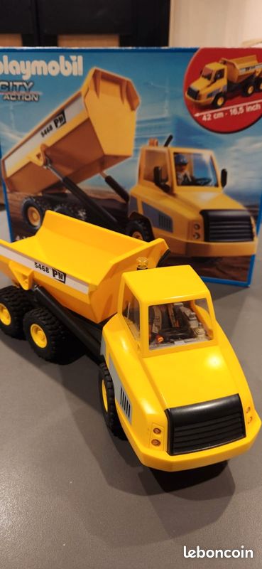 Camion benne playmobil 4468 avec boîte (image 1)