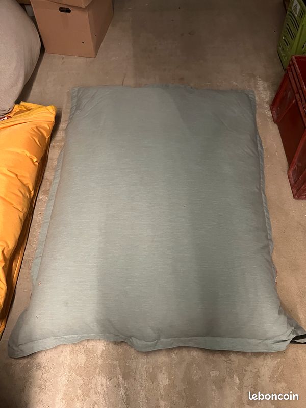 Pouf Fatboy Original 180 × 140 cm - coloris gris, vert d'eau, noir (image 1)