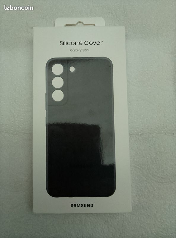 Coque Galaxy S22+ silicone noir (image 1)