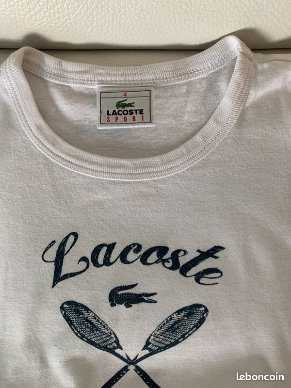 Tee shirt Lacoste 4 ans port offert (image 2)