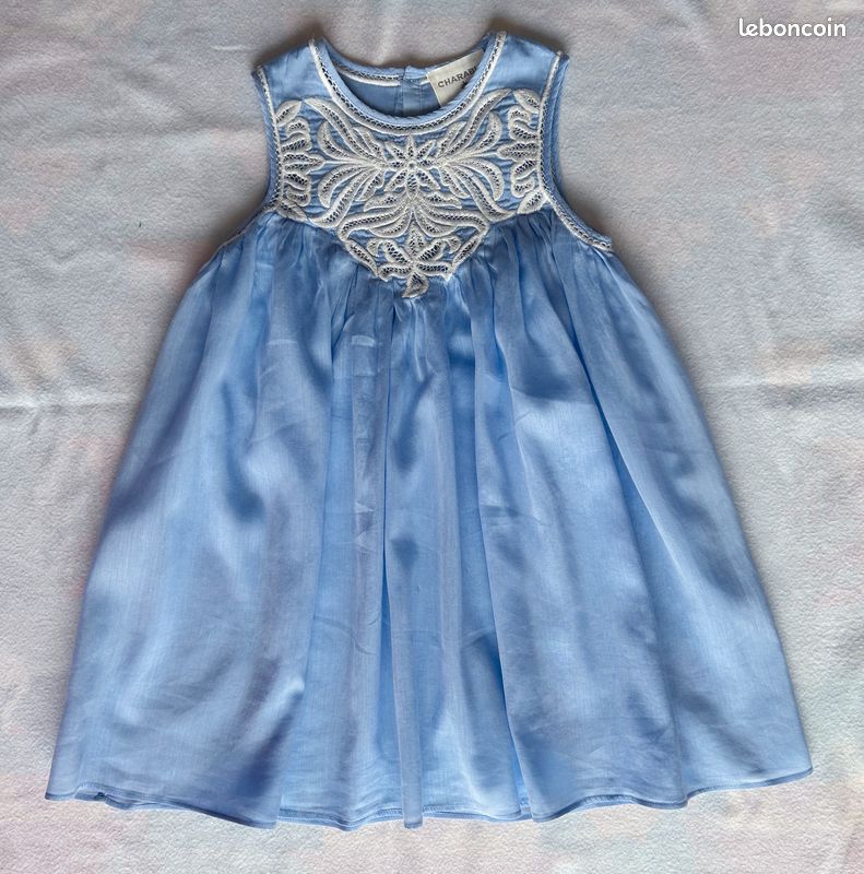 Robe d'été Charabia, fille 4 ans, bleu ciel (image 1)