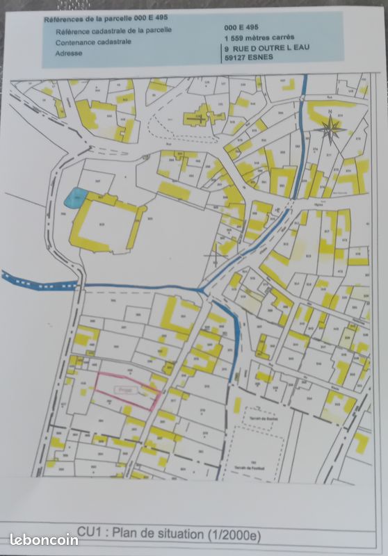 Vends terrain à batir · à Esnes · 50 000 €