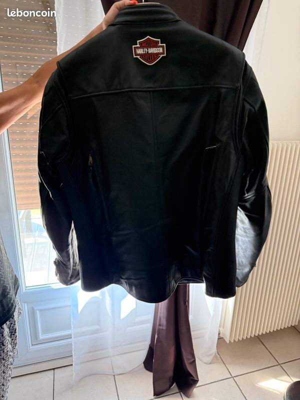 Veste Harley-Davidson en cuir – Taille XL – État neuf (image 2)