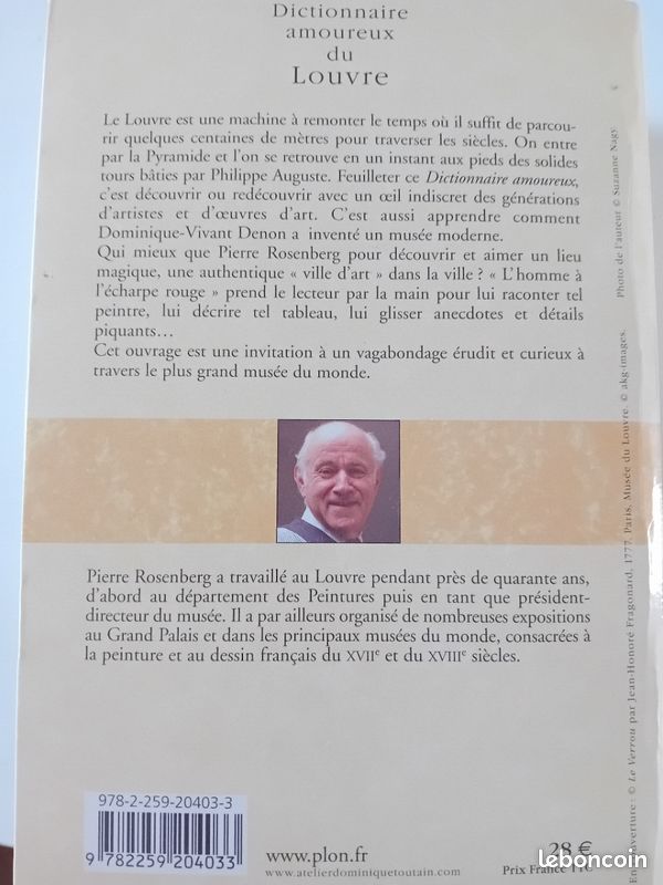 Beau livre idée cadeau Dictionnaire amoureux du louvre (image 2)