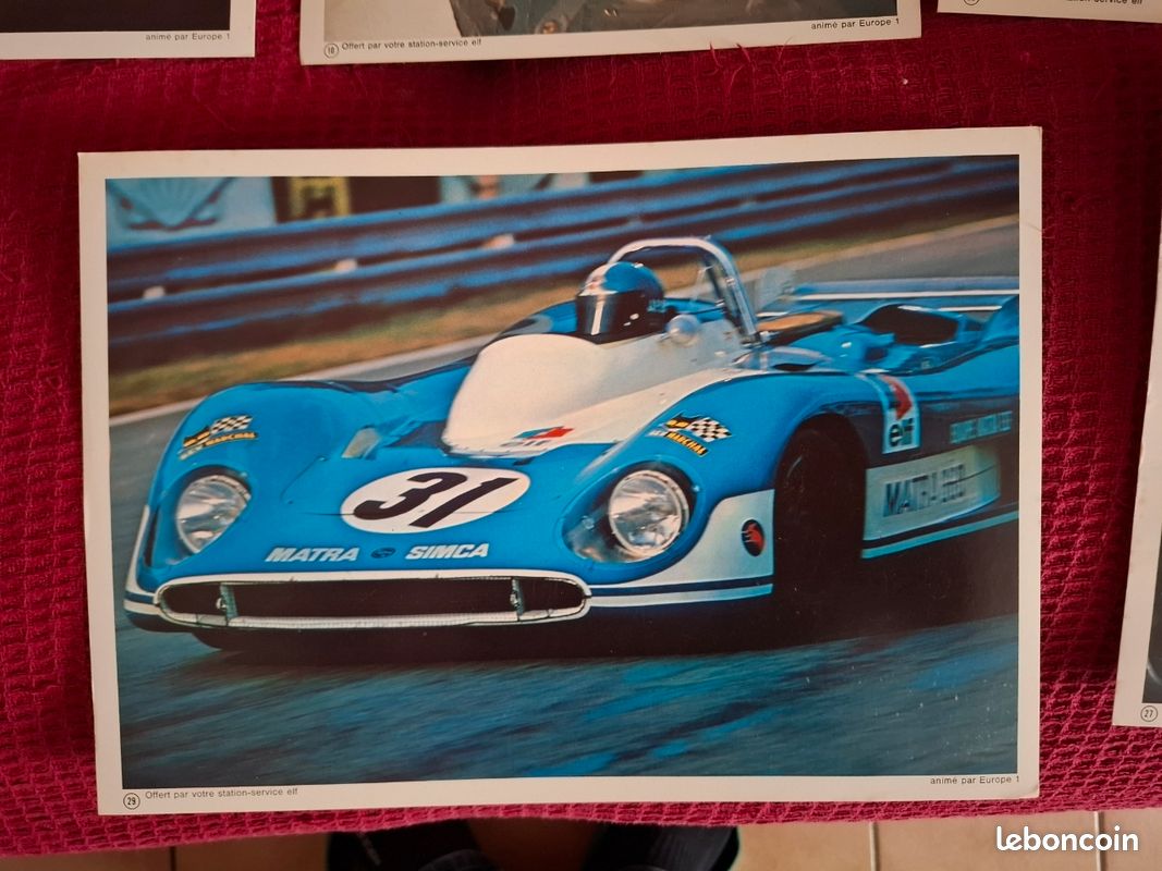 lot de 6 fiches ELF COMPETITION 1970 alpine matra gordini