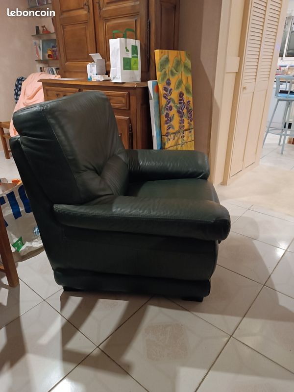 2 fauteuils cuir une place (image 2)