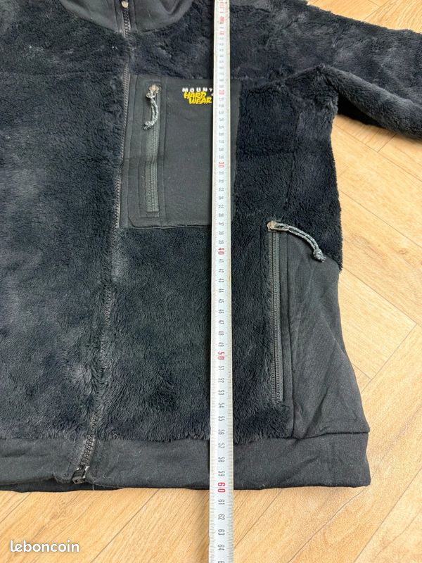 Veste Polaire Mountain Hardwear Monkey Noire Taille S Outdoor Rando Techwear Y2K Gorpcore #3256 (image 4)