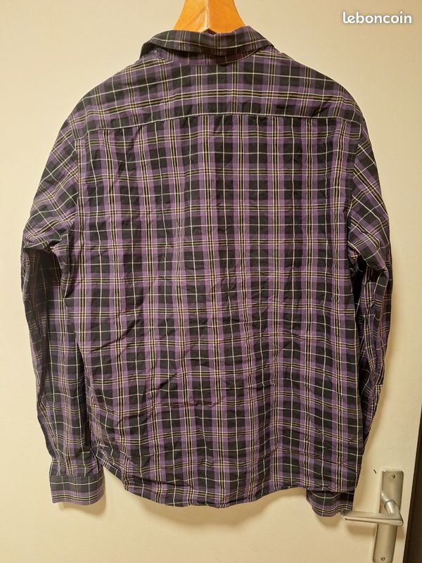 Chemise H&M Violette Taille 16 Femme - Neuf Avec étiquettes, Manches Courtes Coton