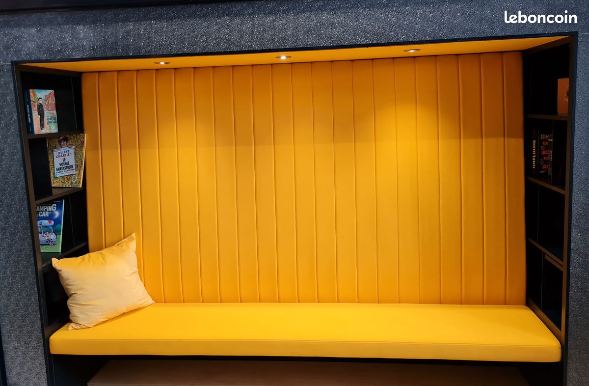 Canapé / banquette jaune (image 2)