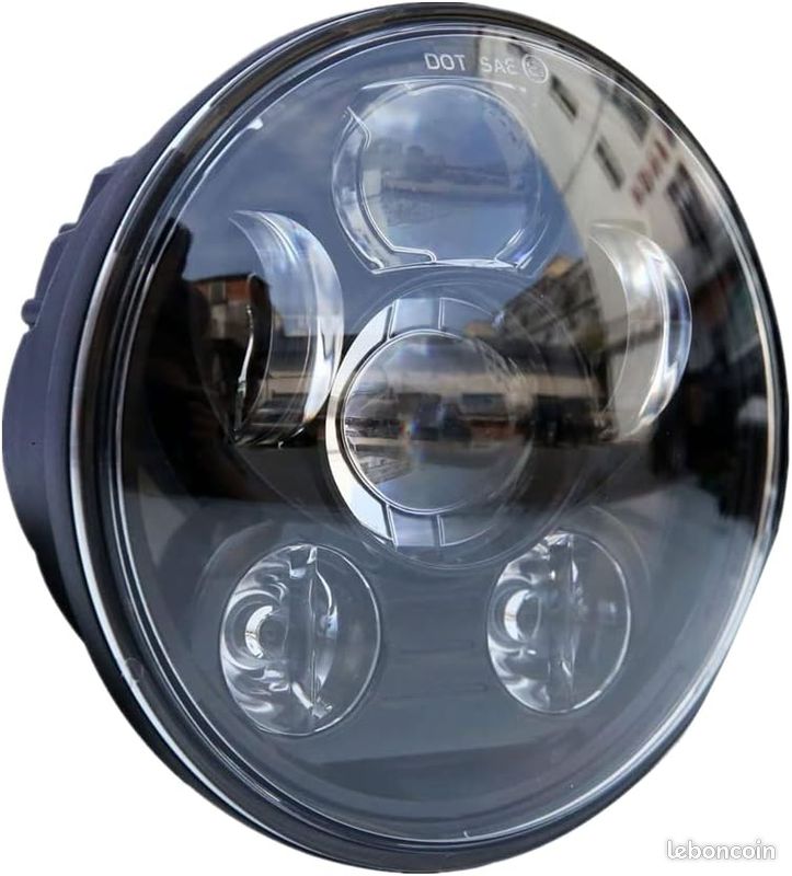 Locisne 5-3 / 4 ""5.75"" Projecteur à LED rond Projecteur Daymaker pour Harley D (image 1)