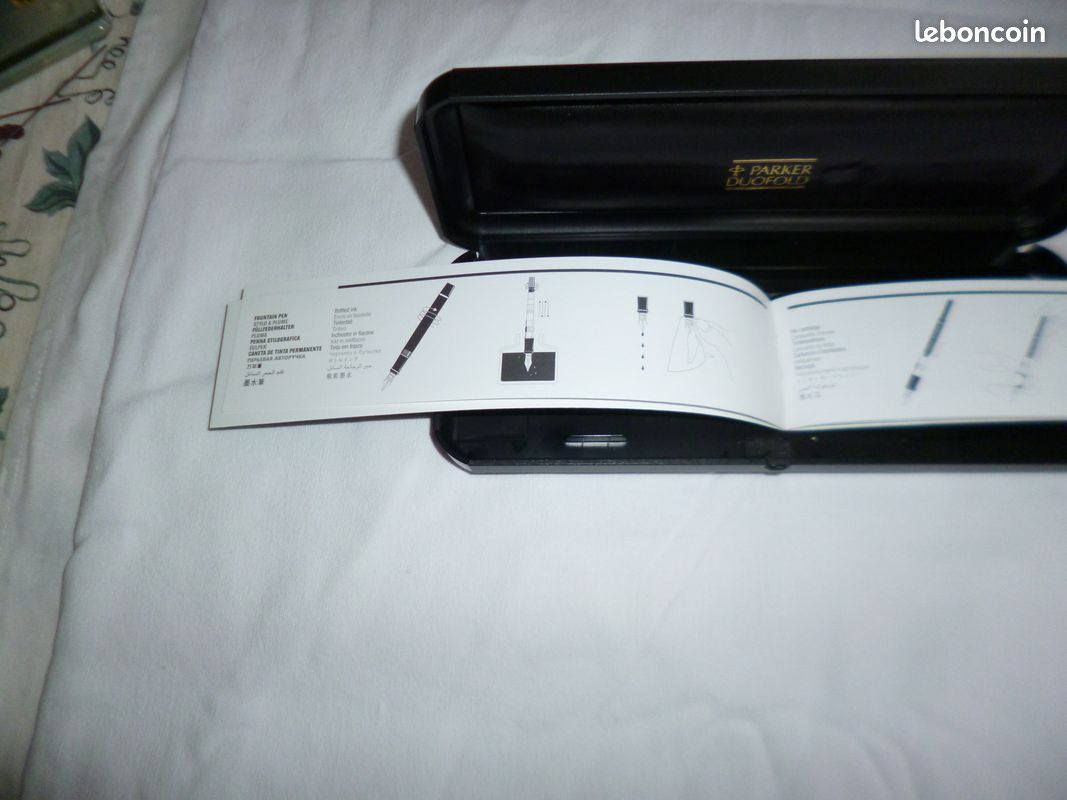 Stylo Plume Parker Duofold International - Argent Massif 925 - Coffret - État Superbe (TBE)