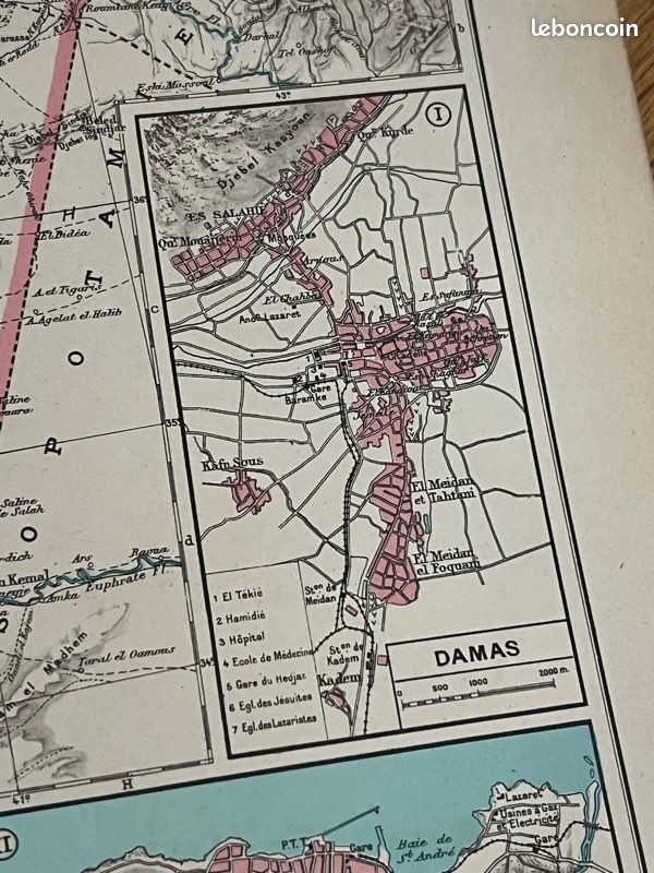 Carte Ancienne De Beyrouth - Liban Levant - Gravure Cuivre Roux 1764
