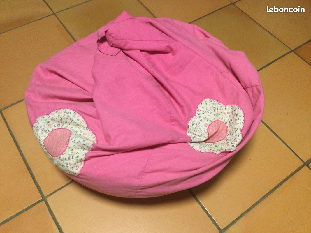 Pouf Rose chambre enfant (image 1)