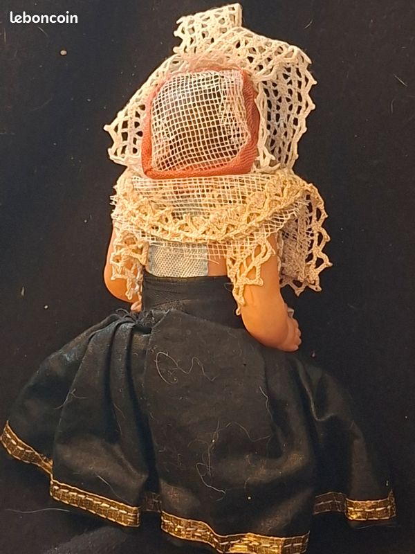 Ancienne poupée folklorique Petitcollin Bretagne celluloid doll