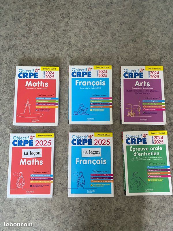 Lot de 6 livres CRPE (image 1)