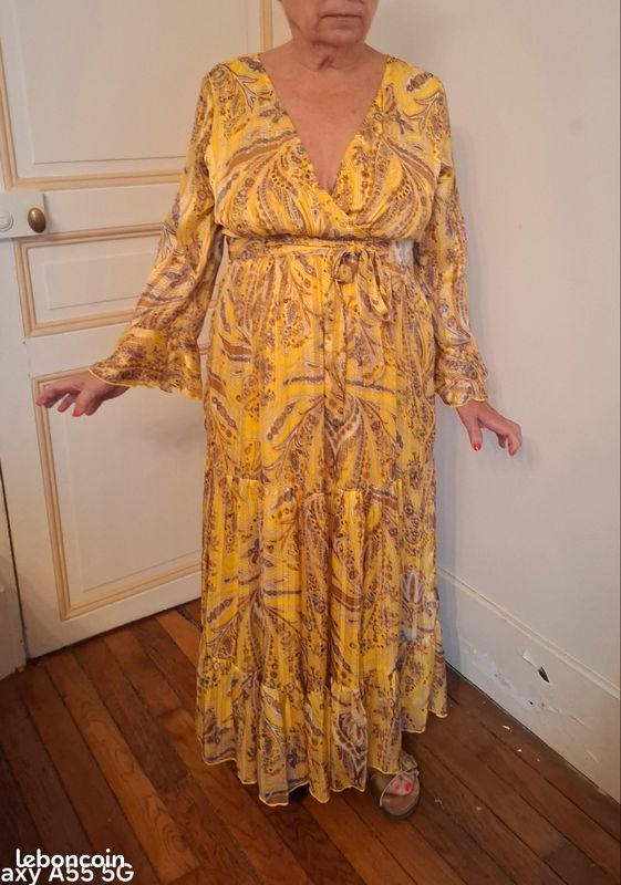Robe longue imprimée Nina Kaufmann. Taille S mais taille 42 (image 11)
