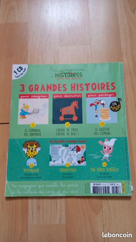 Histoires pour les petits. Lot de 6 n° plus 1 CD sous blister (image 15)