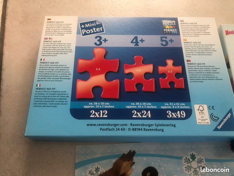2 puzzles 24 pièces Macha et Mishka (image 3)