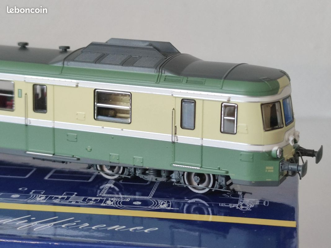 REE MB-228 - Autorail X 2899 Jupé, 1ère Classe Origine, Vert Olive 314 Et Jaune Paille 410 Rennes Sncf Ep Iii 652733774712