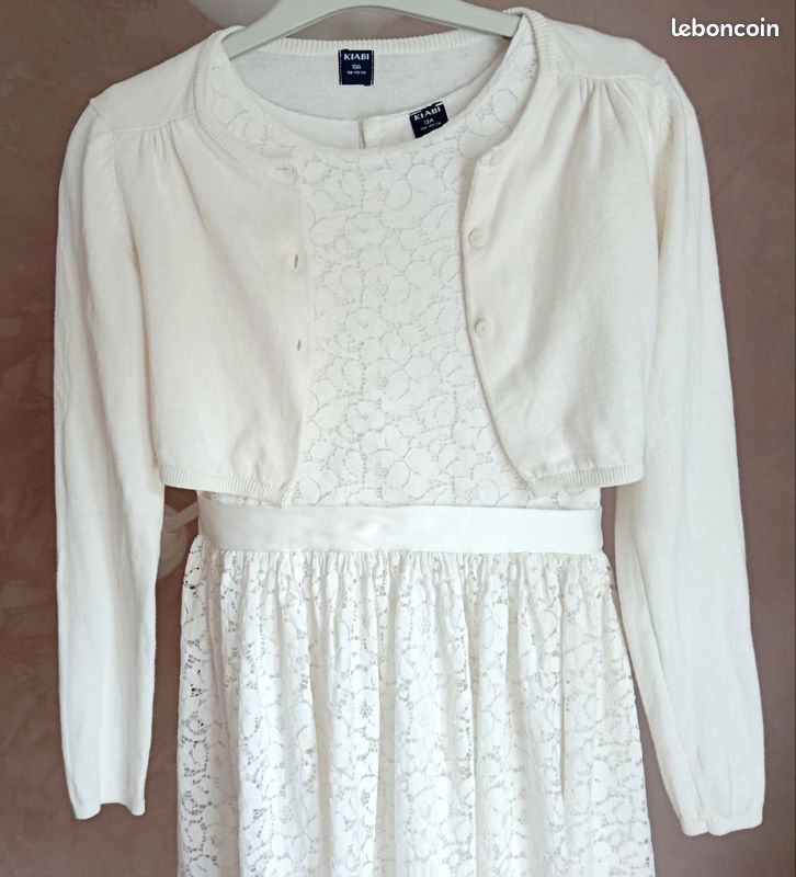 Robe de communion fille "relax" 12 ans Kiabi (image 4)