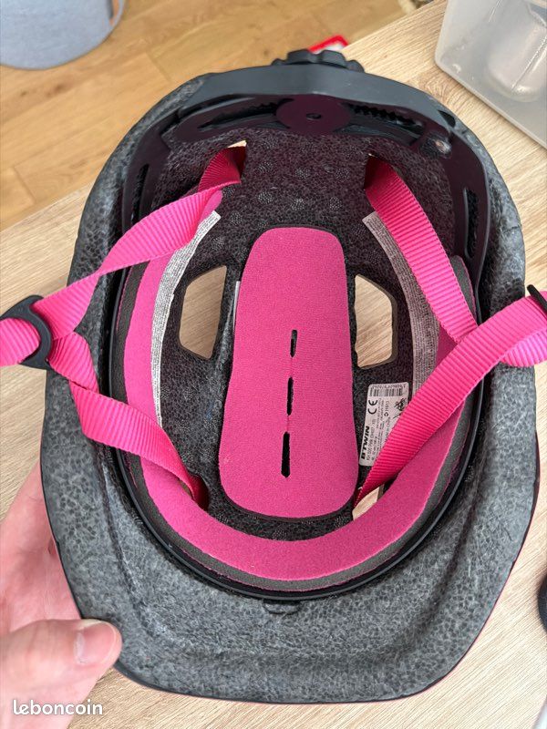 Casque rose btwin enfant taille 48-52 (image 2)