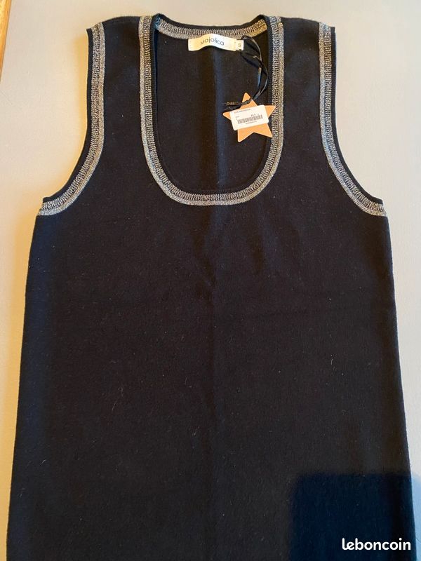 Débardeur Majolica noir et lurex (image 1)
