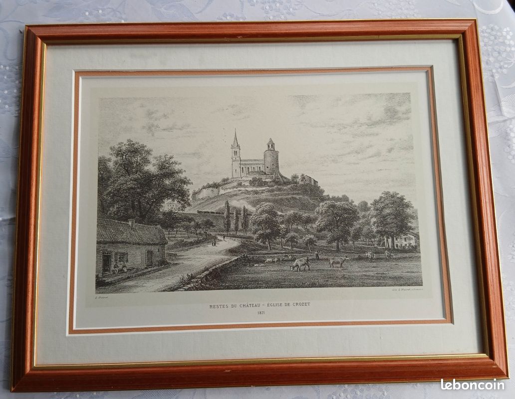Lithographies XIXe Victor Petit - Charlieu & St-Vincent-de-Boisset (image 2)